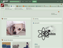 Tablet Screenshot of nihin.deviantart.com