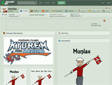 Tablet Screenshot of munlax.deviantart.com