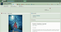 Desktop Screenshot of cosmic-creations.deviantart.com