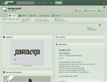 Tablet Screenshot of designcartel.deviantart.com