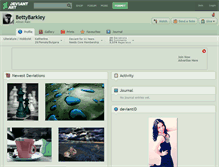 Tablet Screenshot of bettybarkley.deviantart.com
