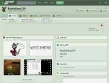 Tablet Screenshot of bluelollipop159.deviantart.com