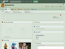 Tablet Screenshot of phineasyferbs.deviantart.com