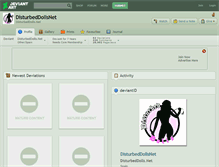 Tablet Screenshot of disturbeddollsnet.deviantart.com