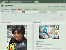 Tablet Screenshot of elvenarcher.deviantart.com