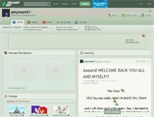 Tablet Screenshot of amyrose651.deviantart.com