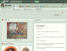 Tablet Screenshot of iamcasey.deviantart.com