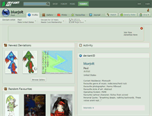 Tablet Screenshot of bluejolt.deviantart.com