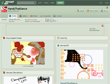 Tablet Screenshot of handsthatdance.deviantart.com