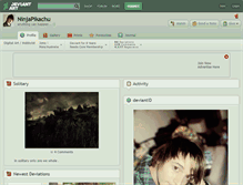Tablet Screenshot of ninjapikachu.deviantart.com