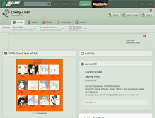 Tablet Screenshot of loony-chan.deviantart.com