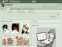Tablet Screenshot of nitrogencity.deviantart.com