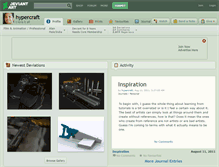 Tablet Screenshot of hypercraft.deviantart.com