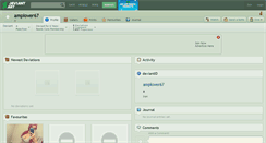 Desktop Screenshot of amplover67.deviantart.com