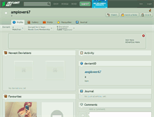Tablet Screenshot of amplover67.deviantart.com