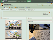 Tablet Screenshot of katrinaklarice.deviantart.com