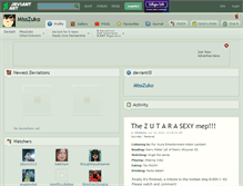Tablet Screenshot of misszuko.deviantart.com