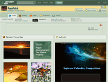 Tablet Screenshot of pomprint.deviantart.com