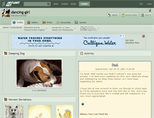 Tablet Screenshot of dancing-girl.deviantart.com