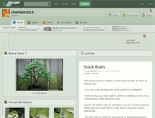 Tablet Screenshot of chamberstock.deviantart.com