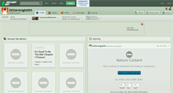 Desktop Screenshot of doom-knight009.deviantart.com