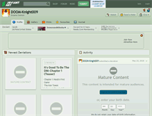 Tablet Screenshot of doom-knight009.deviantart.com