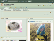 Tablet Screenshot of divinenightshade.deviantart.com