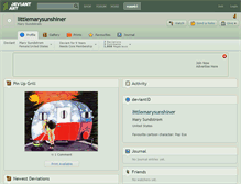 Tablet Screenshot of littlemarysunshiner.deviantart.com