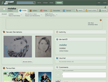 Tablet Screenshot of moleke.deviantart.com