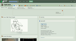 Desktop Screenshot of hugh-sama.deviantart.com