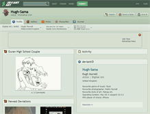 Tablet Screenshot of hugh-sama.deviantart.com