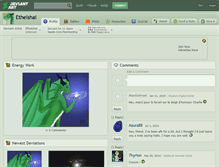 Tablet Screenshot of ethelshai.deviantart.com