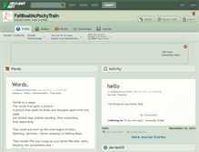 Tablet Screenshot of failboatmcpockytrain.deviantart.com