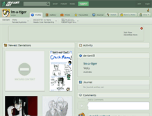 Tablet Screenshot of im-a-tiger.deviantart.com