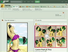 Tablet Screenshot of kamisia.deviantart.com