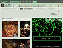 Tablet Screenshot of hanxopx.deviantart.com