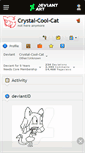 Mobile Screenshot of crystal-cool-cat.deviantart.com