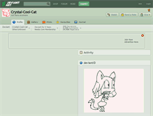 Tablet Screenshot of crystal-cool-cat.deviantart.com