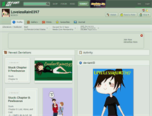Tablet Screenshot of lovelessrain0397.deviantart.com