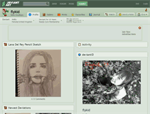 Tablet Screenshot of flykid.deviantart.com