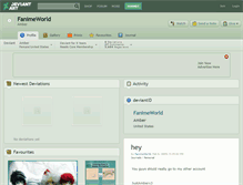 Tablet Screenshot of fanimeworld.deviantart.com