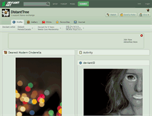 Tablet Screenshot of distanttree.deviantart.com