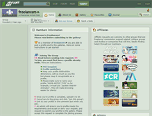 Tablet Screenshot of freelancers.deviantart.com