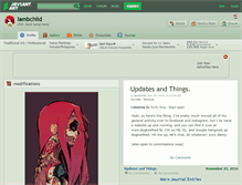 Tablet Screenshot of lambchild.deviantart.com