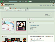 Tablet Screenshot of darkvanessa-lust.deviantart.com