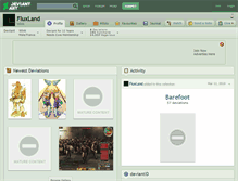 Tablet Screenshot of fluxland.deviantart.com