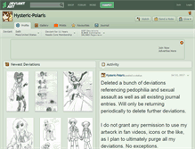 Tablet Screenshot of hysteric-polaris.deviantart.com