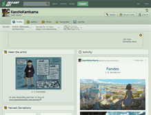 Tablet Screenshot of kaosnokamisama.deviantart.com