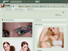 Tablet Screenshot of khanga.deviantart.com