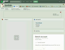 Tablet Screenshot of feorelinde.deviantart.com